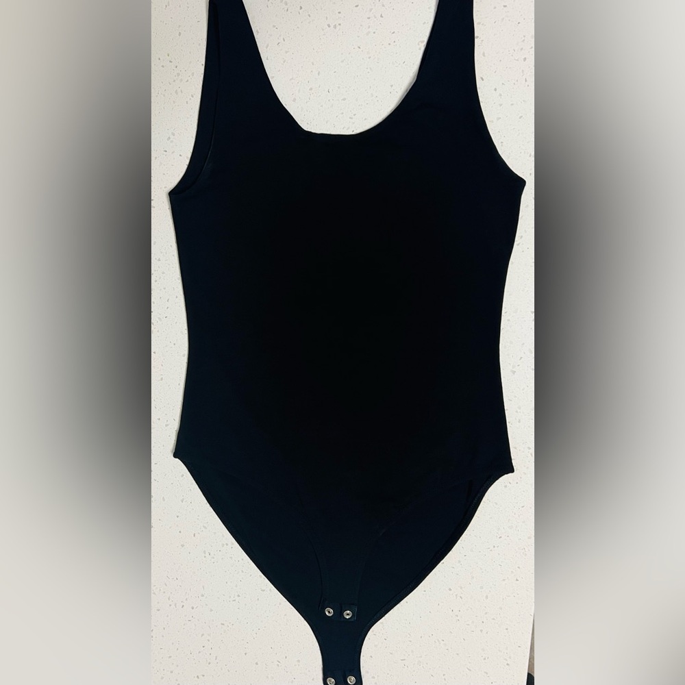 Black Sleeveless Pact 100% Organic Cotton Bodysuit